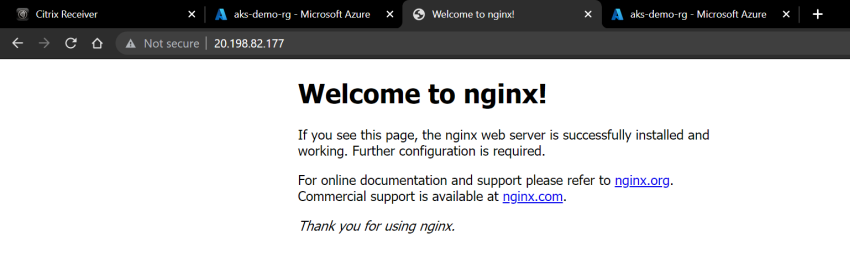 Deploy nginx container on to Kubernetes cluster